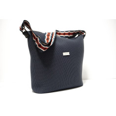 Bolso Bandolera Grande con Asa de Pasamanería Color Gris 2