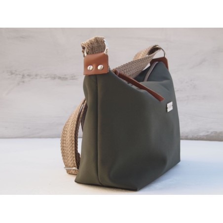 Bolso bandolera color verde Caqui de neopreno