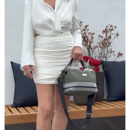 BOLSO A RAYAS MEDIANO