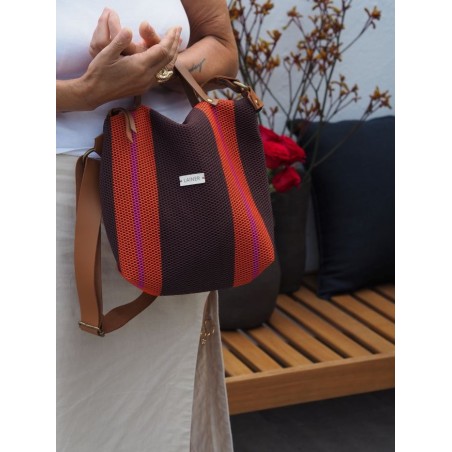 BOLSO A RAYAS MEDIANO