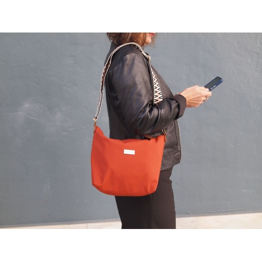 Bolso bandolera color verde Caqui de neopreno