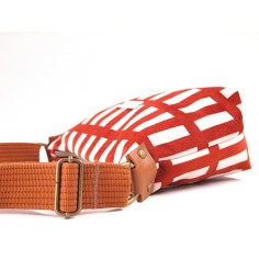 Bolso de terciopelo pequeño estampado artesanal Lainer". 2