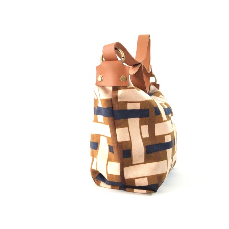BOLSO MEDIANO TERCIOPELO ZIG ZAG