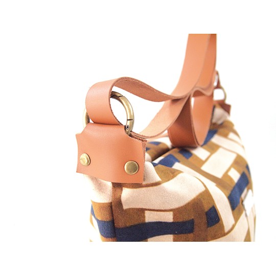 BOLSO MEDIANO TERCIOPELO ZIG ZAG