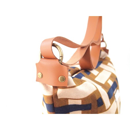 BOLSO MEDIANO TERCIOPELO ZIG ZAG