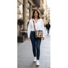 BOLSO MEDIANO TERCIOPELO ZIG ZAG 2