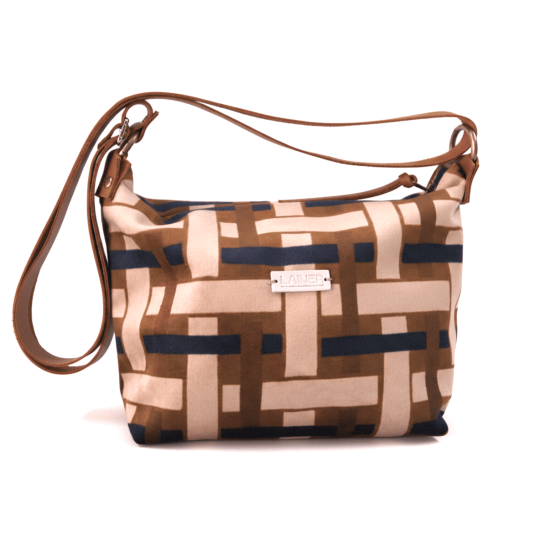 BOLSO MEDIANO TERCIOPELO ZIG ZAG