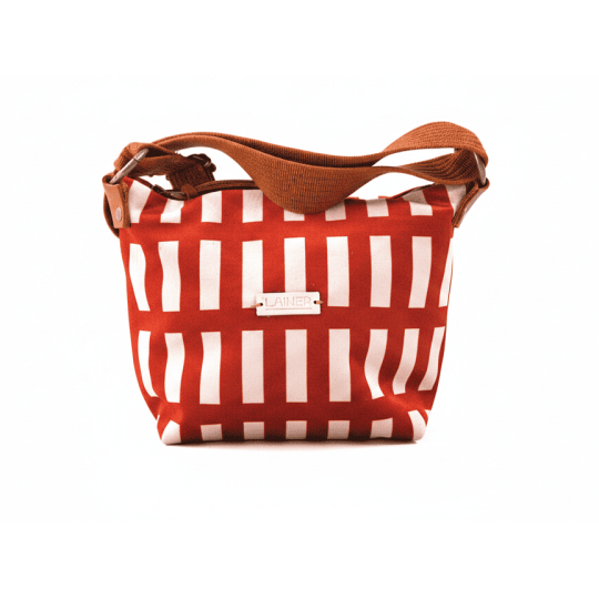 Bolso de terciopelo pequeño estampado artesanal Lainer".