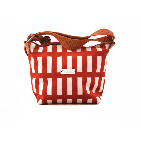 Bolso de terciopelo pequeño estampado artesanal Lainer".